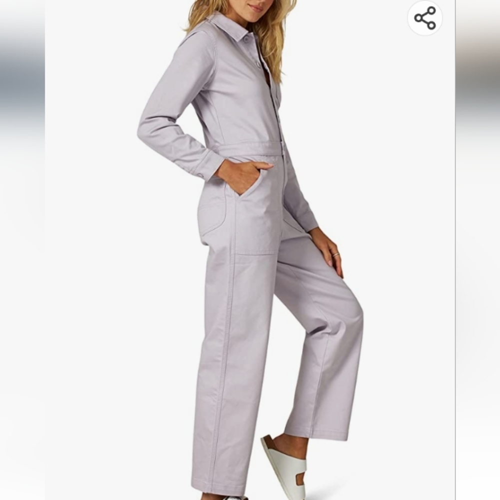 NWT new Lee jumpsuit Union Coveralls dungarees straight leg misty lilac medium